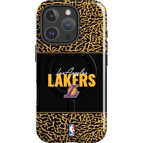 NBA Los Angeles Lakers Elephant Print iPhone 16 Pro Magsafe Impact Case